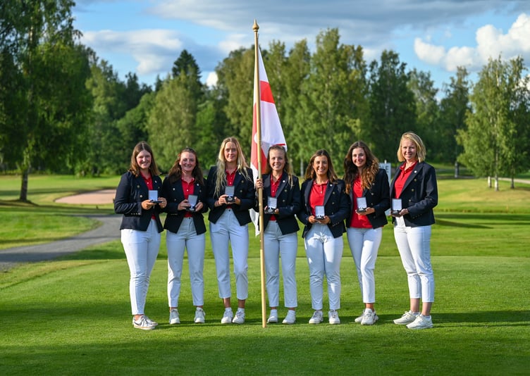 Lottie Woad (left) was part of the England Women's team which won silver at the European Team Championship