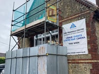 Urgent repairs currently taking place at The Triangle Centre in Liss