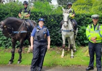 Police horses return to Dulverton