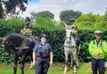 Police horses return to Dulverton