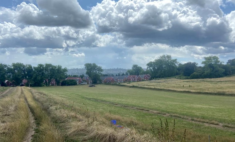<p>The site of Gleeson Homes' proposed 83-home extension to the Abbey View development.</p>
