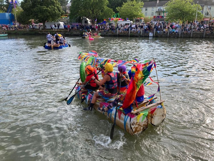 The raft race ignited lots of competitive spirit