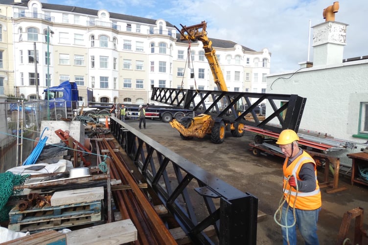 Newly-delivered replacement steel girders for Ramsey Pier have been found to be too long