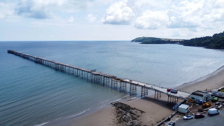 Ramsey Pier. Photo by Callum Staley (Aerial Mann Multimedia).