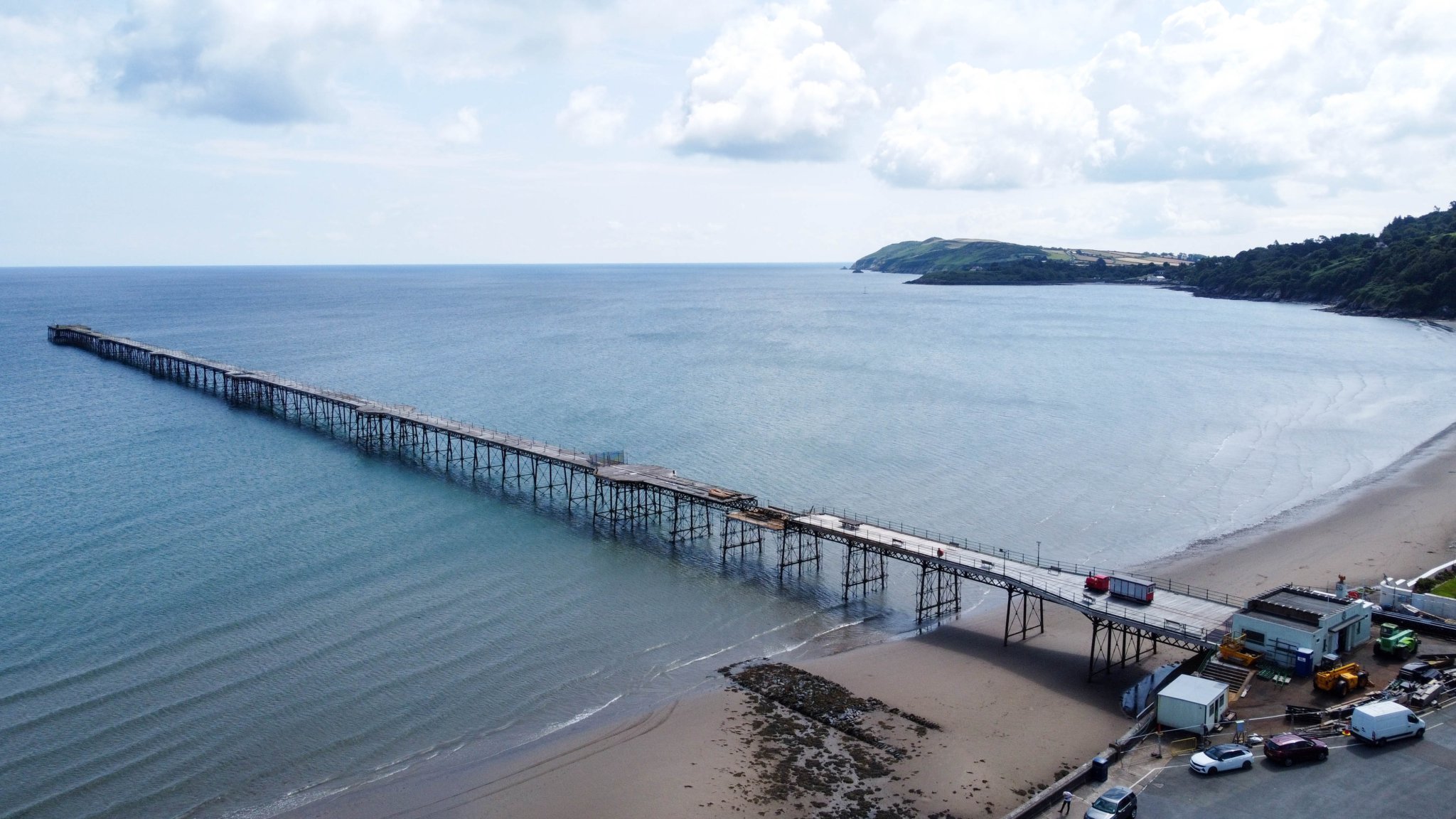 Ramsey Pier. Photo by Callum Staley (Aerial Mann Multimedia).