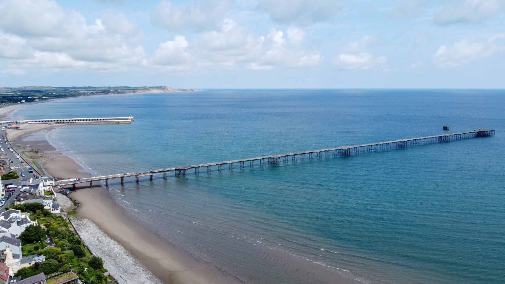 Ramsey Pier. Photo by Callum Staley (Aerial Mann Multimedia).