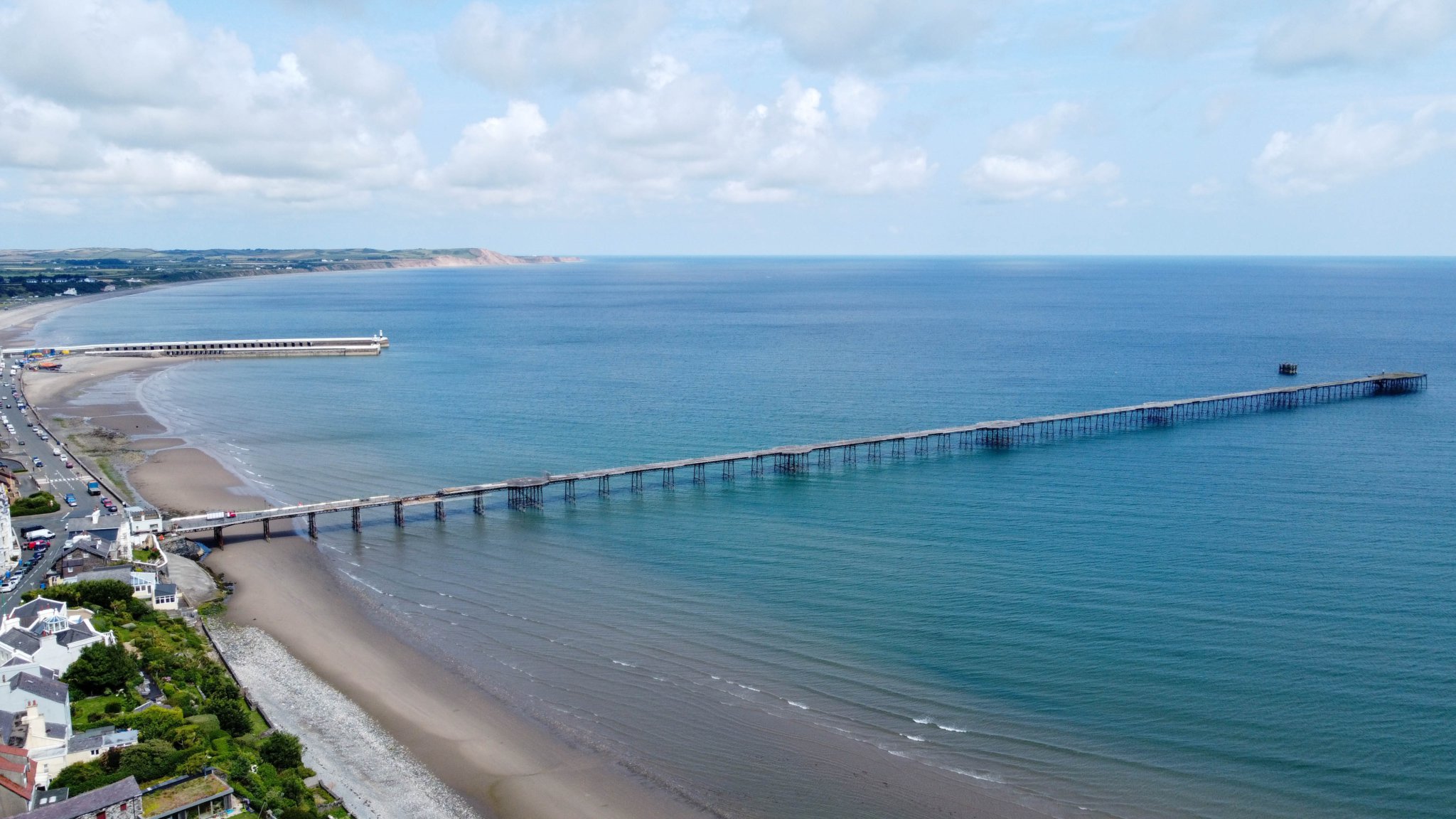 Ramsey Pier. Photo by Callum Staley (Aerial Mann Multimedia).