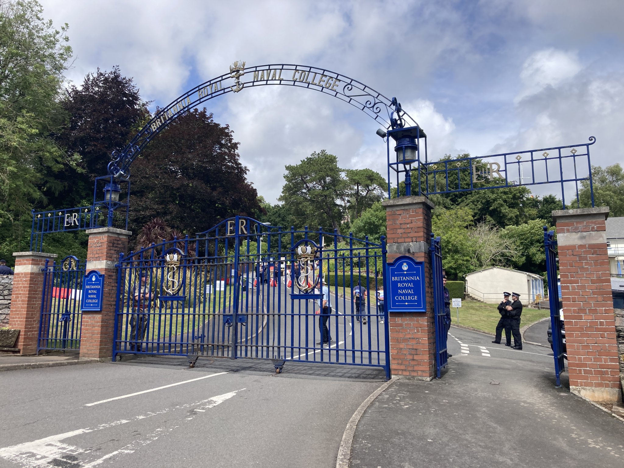 The main entrance to BRNC
