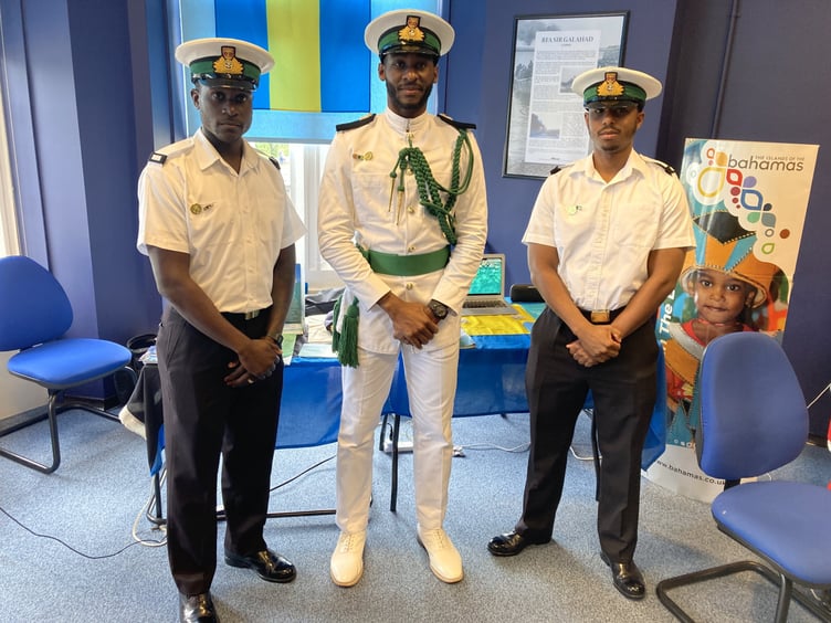 A group of cadets from the Royal Bahamas Defence Force