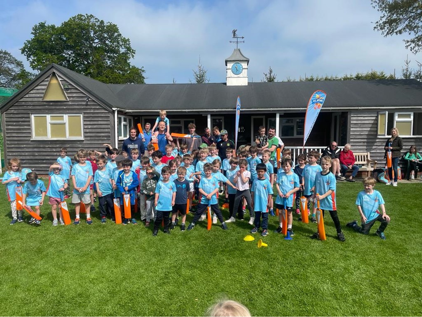 Steep’s All Star cricketers meet Hampshire player Jack Campbell