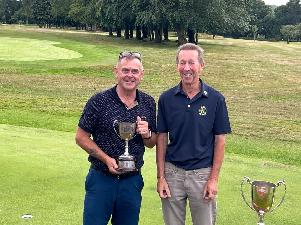 Andy Trimmer with the Net Cup and past president Steve Crooke