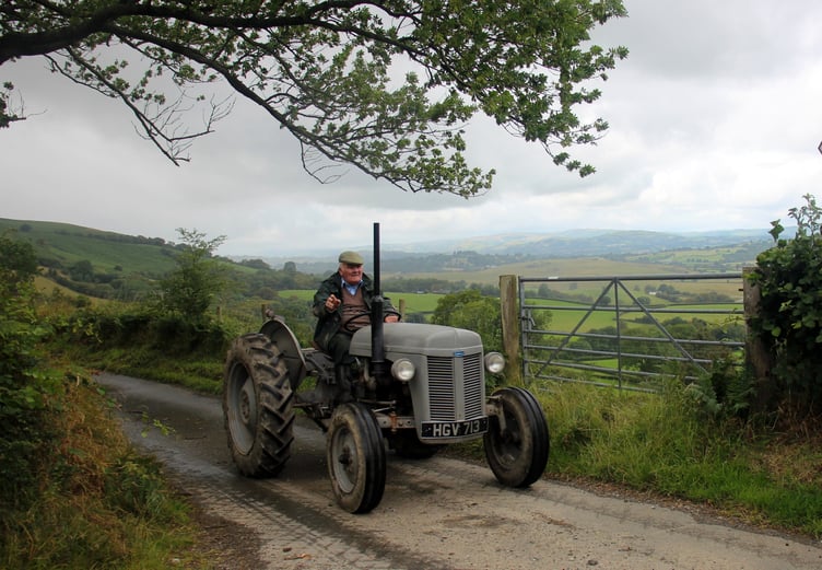 Rees Price of Defynnog enjoying the views