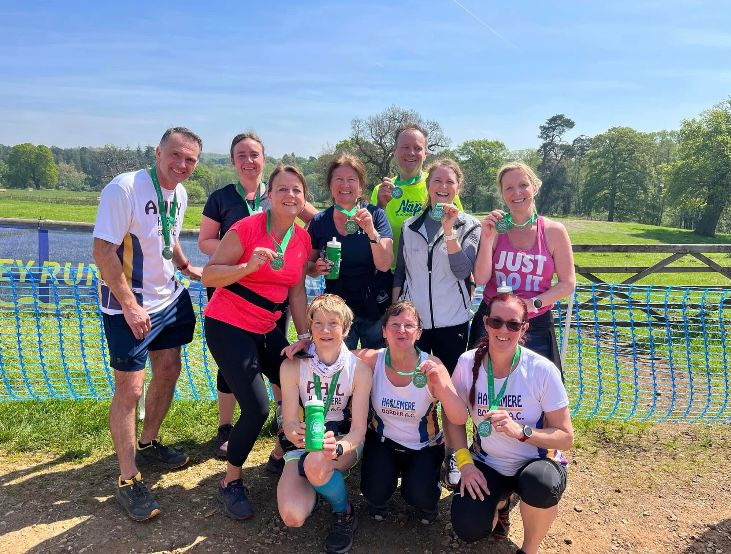 The Haslemere Border Athletics Club Woodland Woggle team