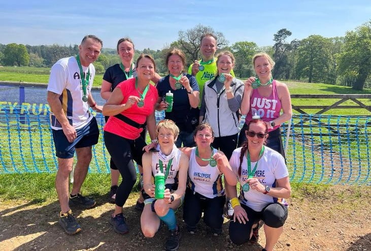 The Haslemere Border Athletics Club Woodland Woggle team