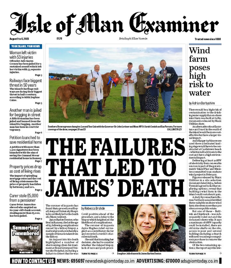 Isle of Man Examiner, August 1, 2023