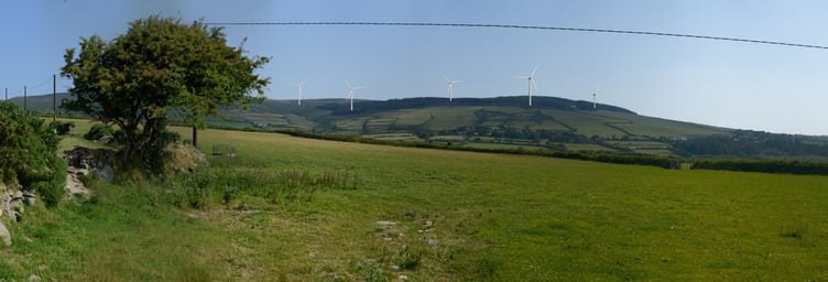 How the proposed windfarm at Earystane and Scard could look