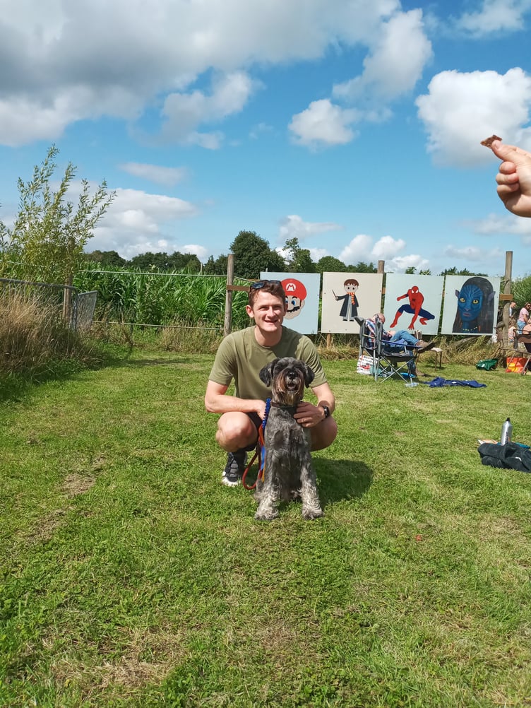 'Best in Show' Oakley, a Schnauzer shown by owner Tom Bean