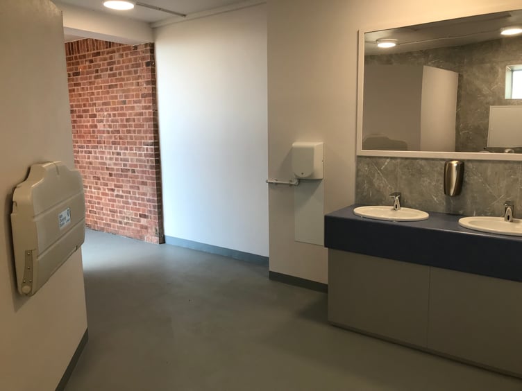 New facilities have been installed in Minehead's Quay West public toilets.