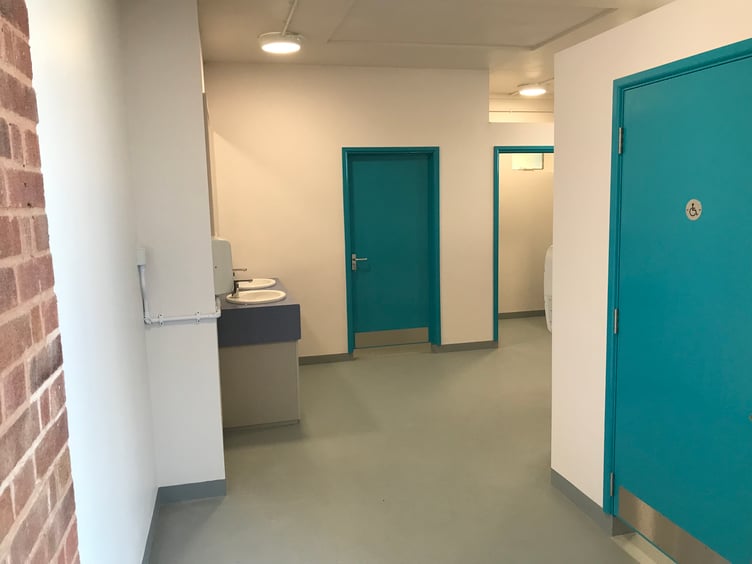 LED lighting has been incorporated in the new-look Quay West public toilets, in Minehead.