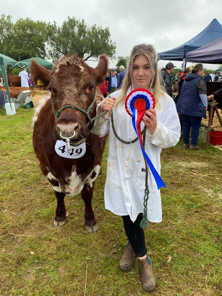 Harriet Moon from Ashwater took home the champion native breed rosette with Quethiock Rose. “It feels great – we’ve not won before and I’m very proud of her as she is in calf,” Harriet explained.