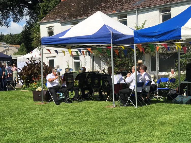 The Kingsbridge Silver Band played at the event