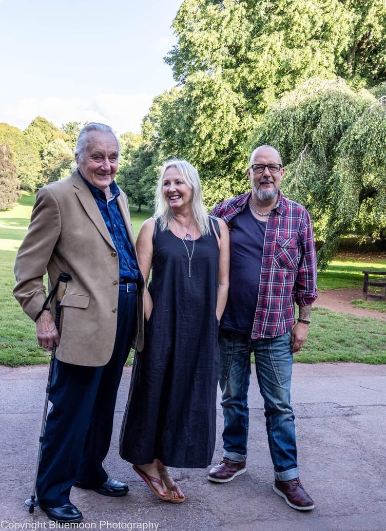 Exhibiting sculptors Malcolm Curley and Darren Jones and exhibiting artist Christine