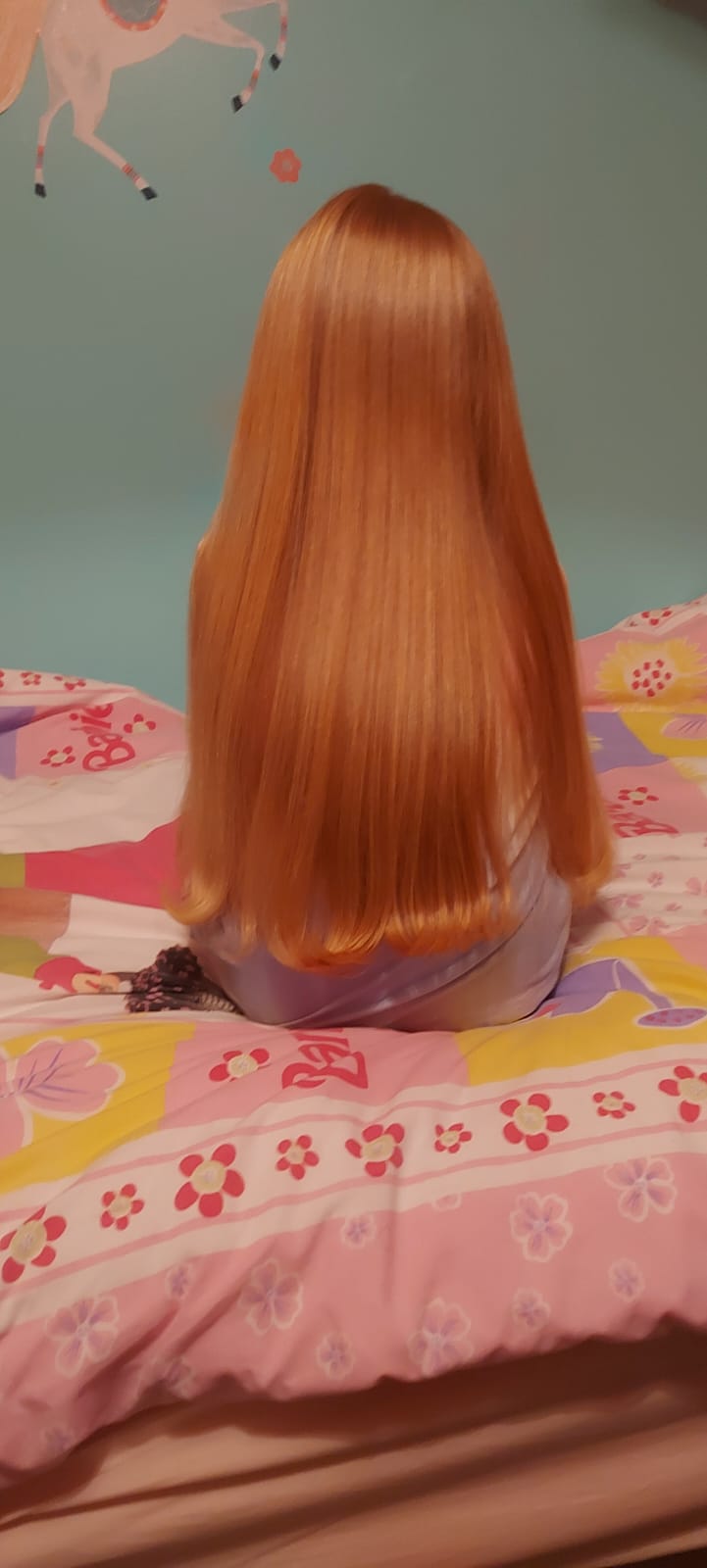 Mille before she cut her hair