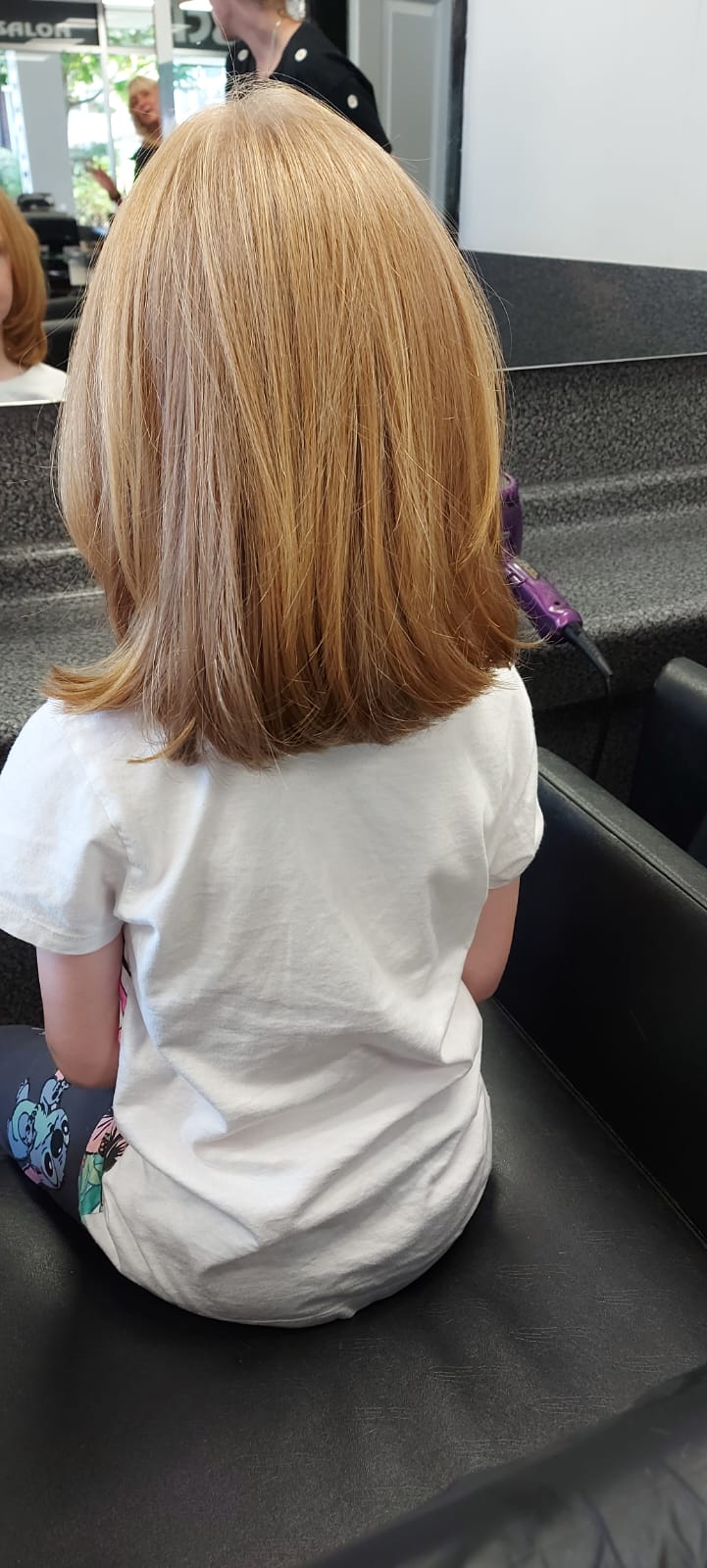 Millie cut her hair for the Little Princess Trust