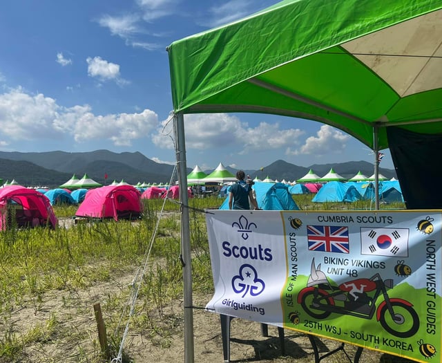Manx Scouts evacuated from Korea as typhoon predicted