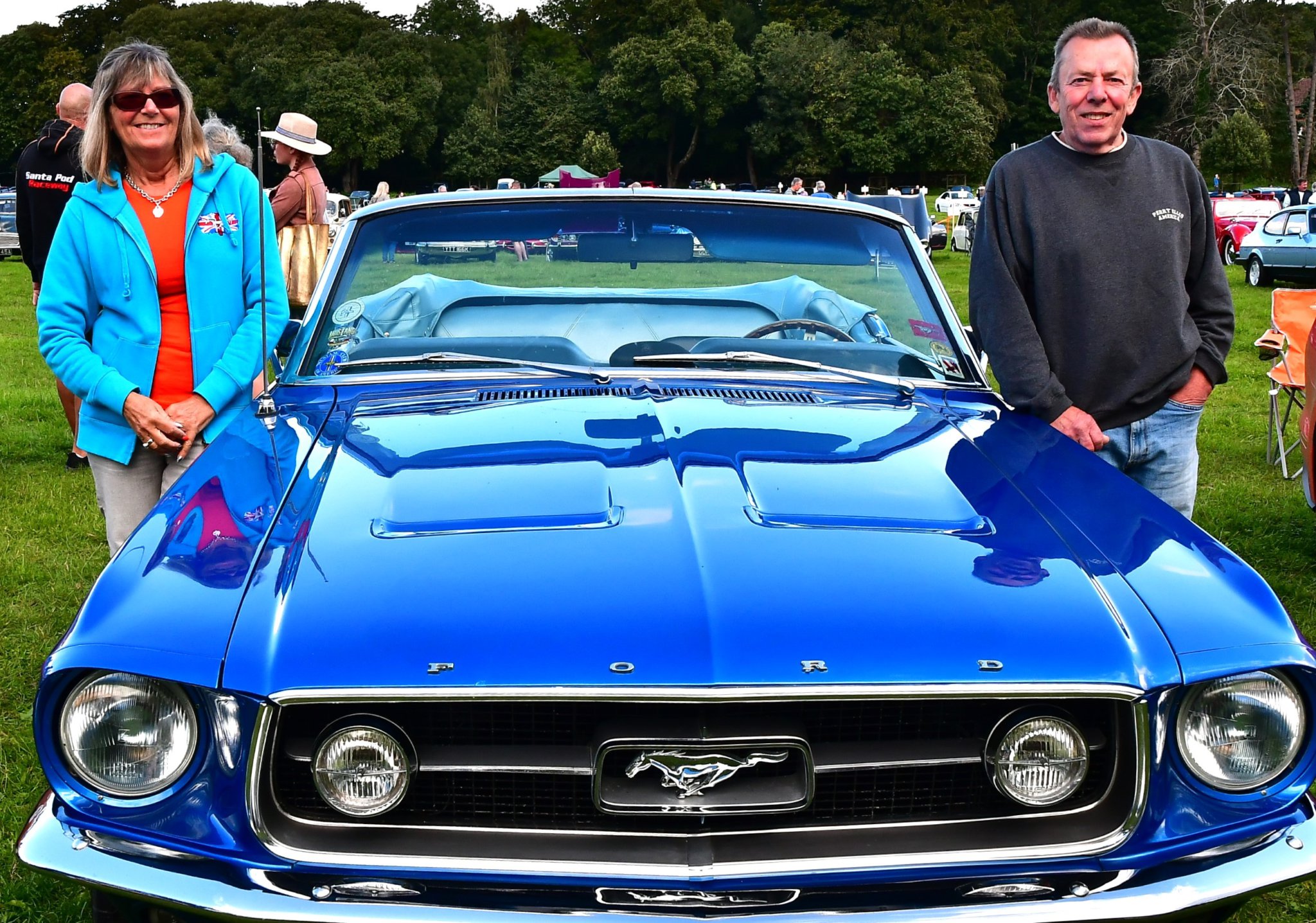 John and Debbie with their 1967 Ford Mustang