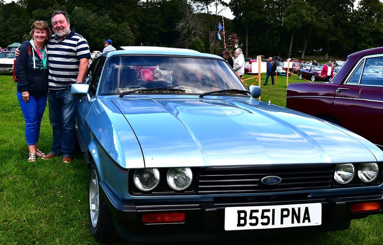 Steve and Tereen from St Austell with their Ford Capri