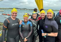 Swimmers brave rough weather during Padstow to Rock swim