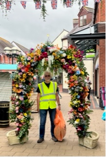 KAT were one of the key contributors to Abergavenny in Bloom
