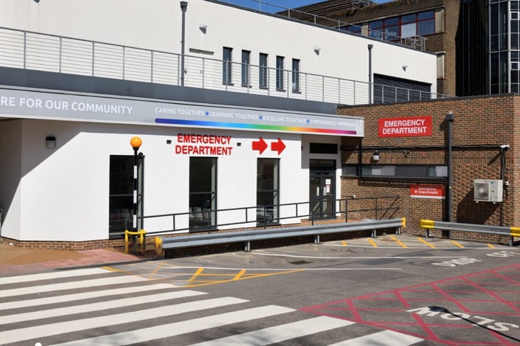 Patients are asked to limit the number of people accompanying them in the Royal Surrey's A&E during the transformation