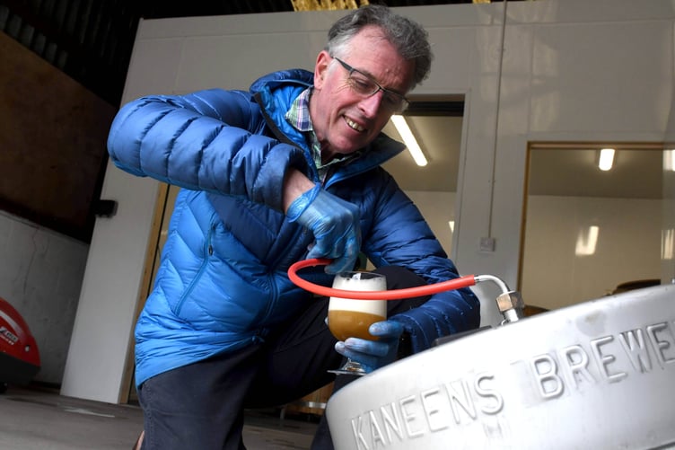 Kaneen’s Brewery based in Union Mills - pictured is proprietor Peter Kaneen