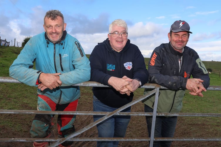 The brains behind the event - Aled Evans, Lampeter (left); Wyn Hughes, Trefeglwys (right); along with help from ACU delegate Malcom Bates, of Rhayader (middle)