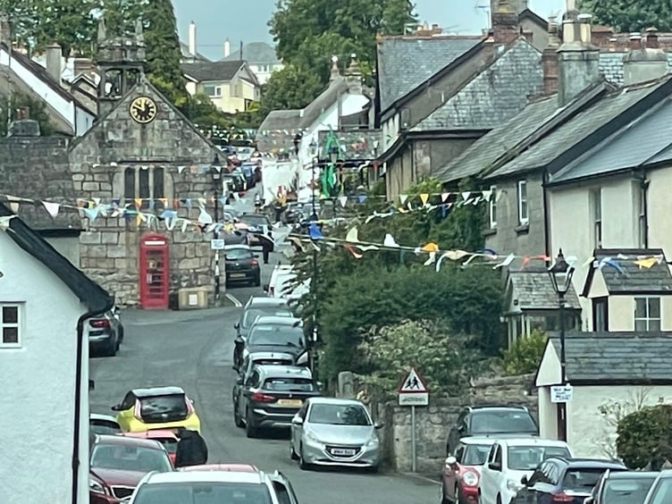 Bunting up for the festival. AQ 4169