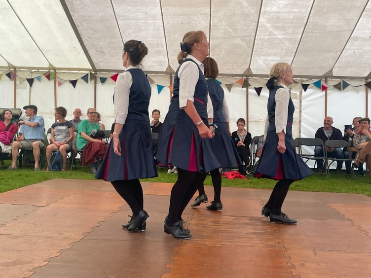 Dancers during a display. AQ 4283