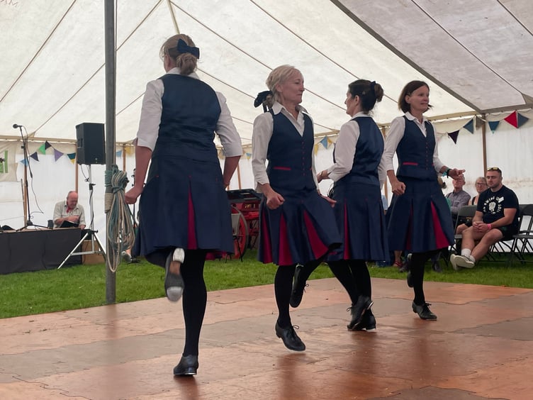 Dancers during a display.  AQ 4286