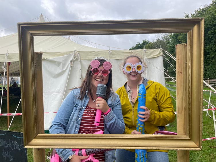 Having fun at the festival.  AQ 4402