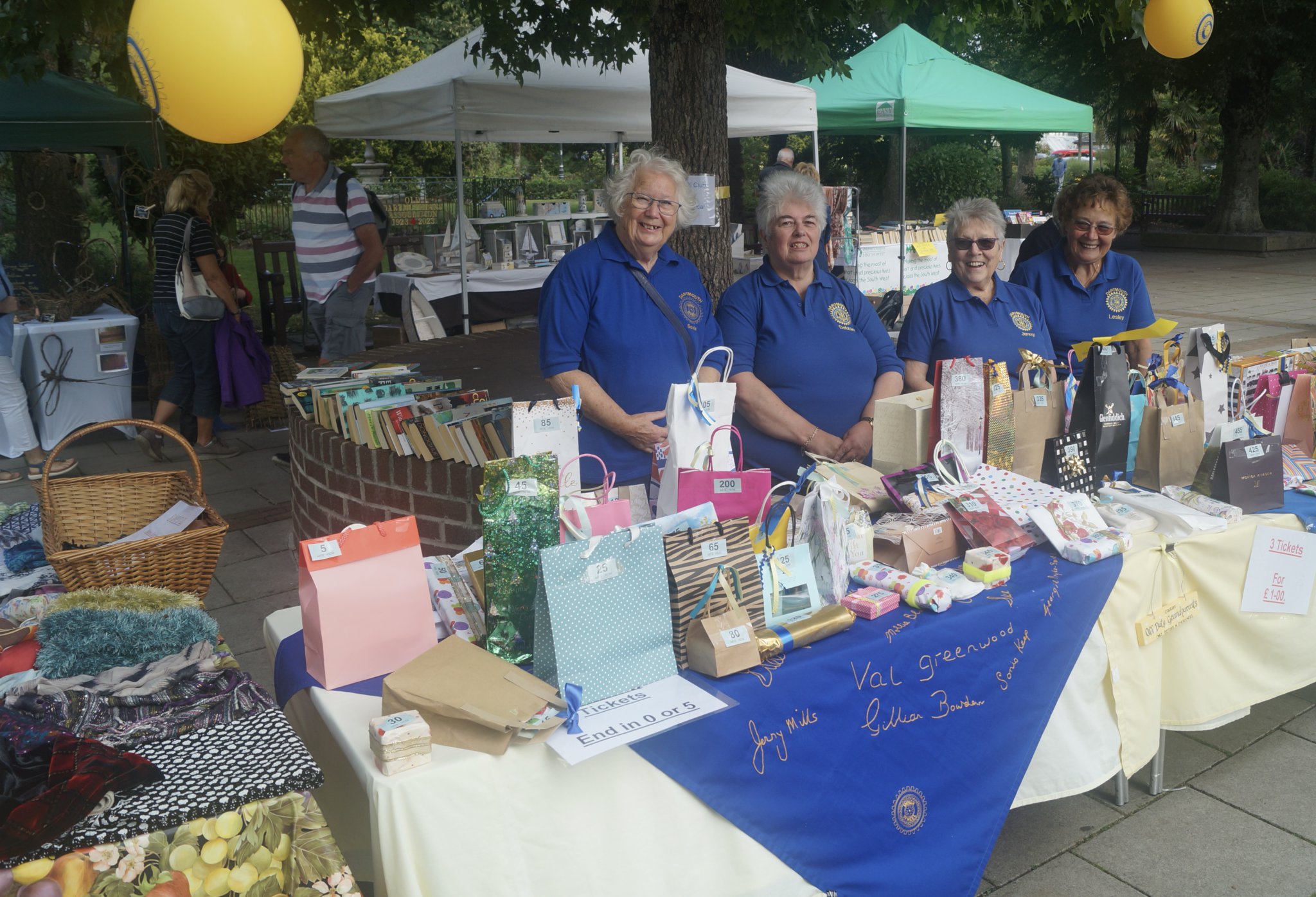 Tempting packages from members of Dartmouth Inner Wheel