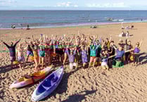 Beach to pub mass swim for 60th birthday