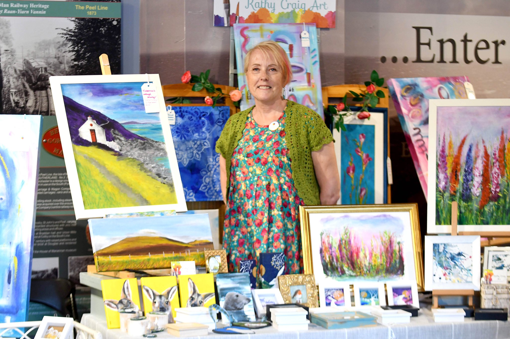 The second weekend of the 2023 Isle of Man Art Festival - artist Kathy Craig