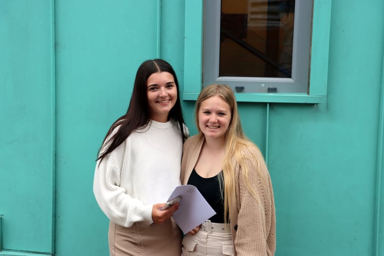 Teignmouth Community School is celebrating the excellent Level 3 outcomes of its sixth form students. Pictures: Teignmouth Community School (17-8-23)