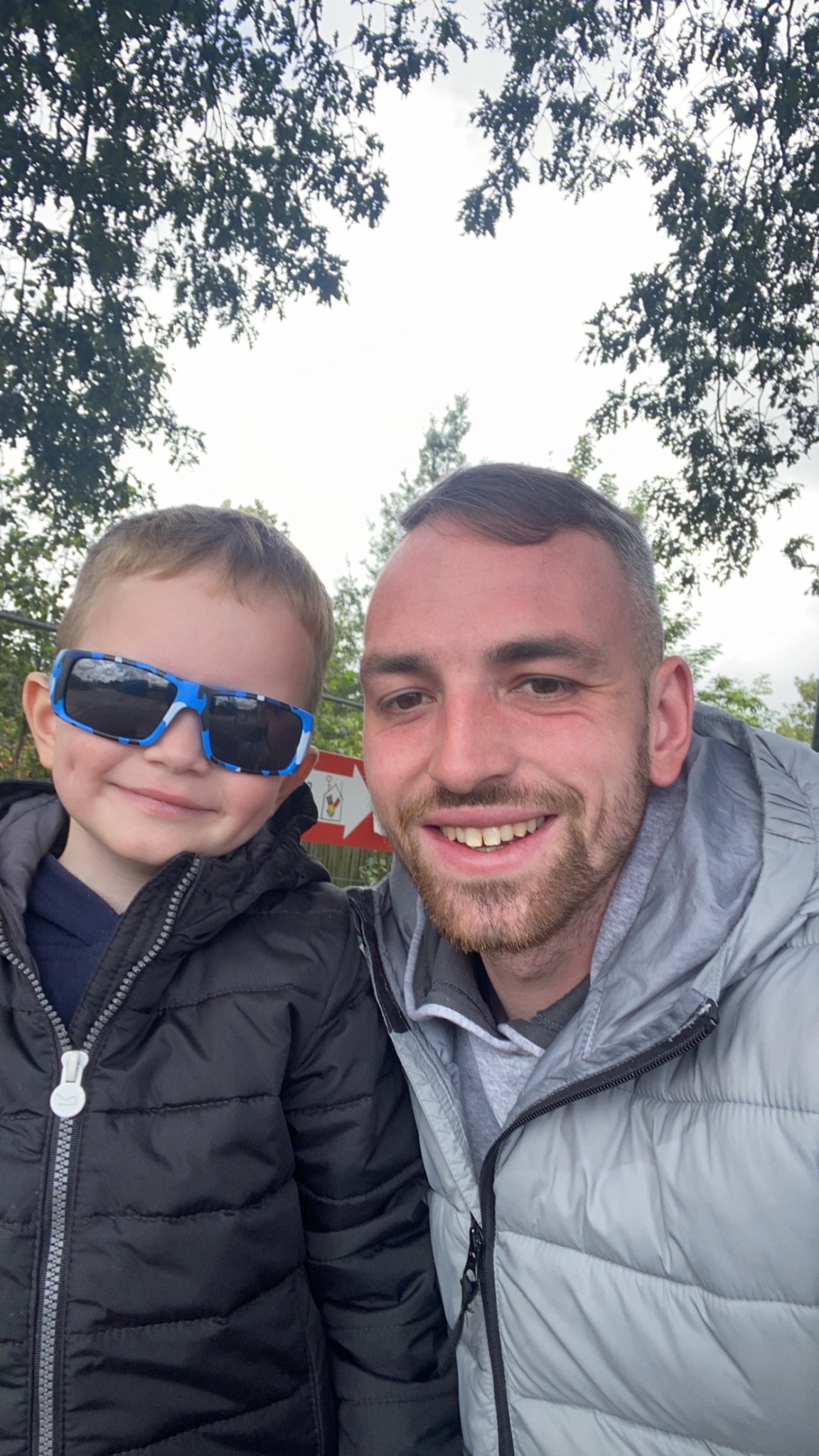Kaiden Taylor and his dad Ryan Taylor