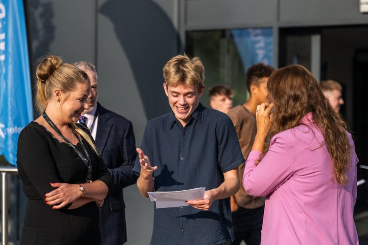 Students at Exeter College did well with their A Level results.