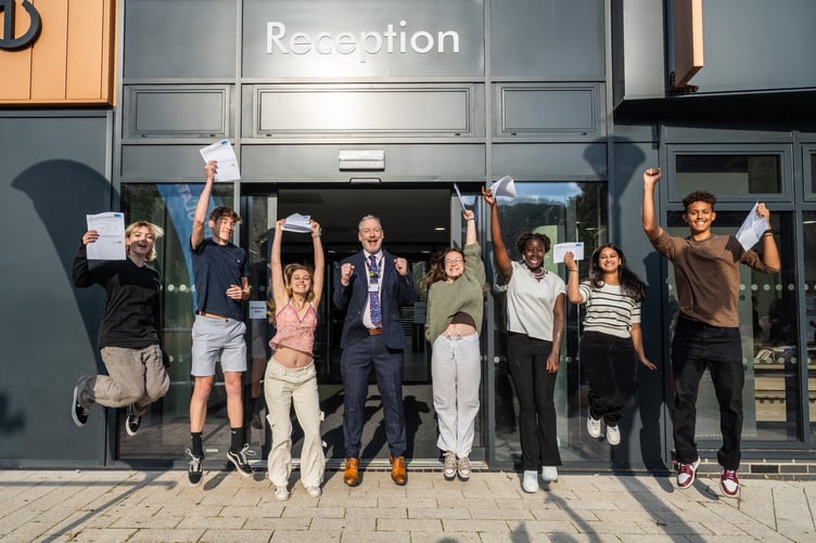 Students at Exeter College did well with their A Level results.
