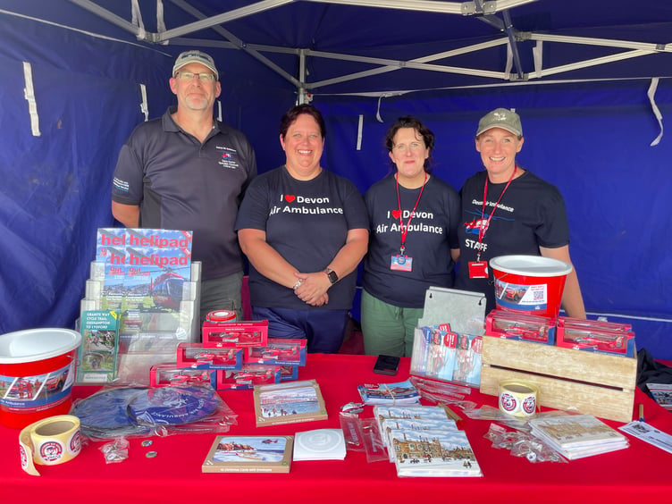 Helpers on the Devon Air Ambulance stand. AQ 4025