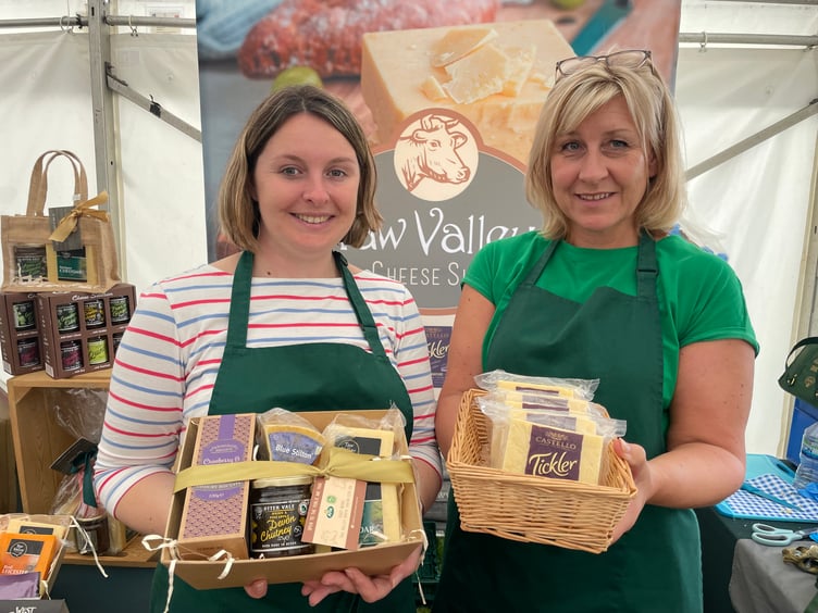 Taw Valley Cheese was for sale in the food and drink marquee. AQ 4031