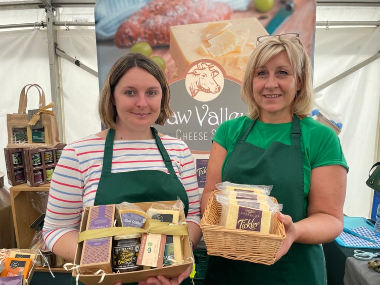 Taw Valley Cheese was for sale in the food and drink marquee. AQ 4033